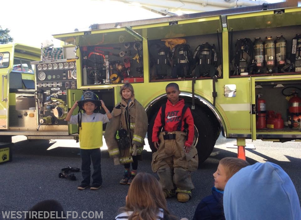 Letting them try the gear on